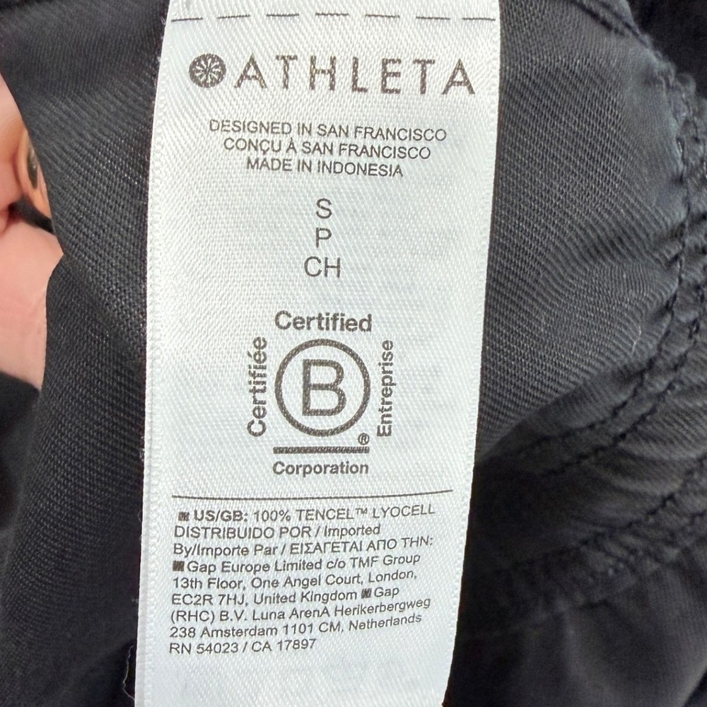 Athleta Summit Cargo Jumpsuit Black Long Sleeve Utility Women's Small - Picture 4 of 13